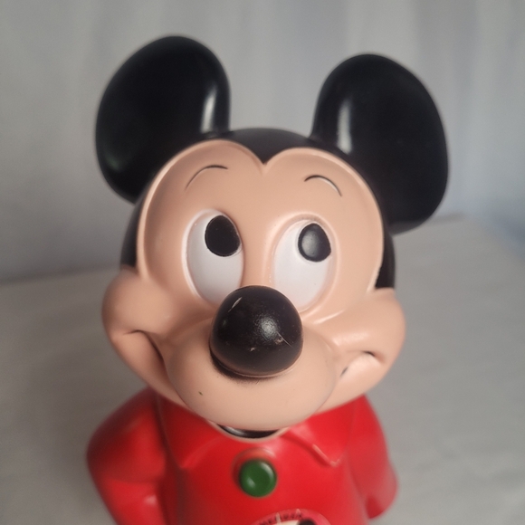Vintage Mickey Mouse Coin Piggy Bank Walt Disney 1970's - Picture 3 of 10